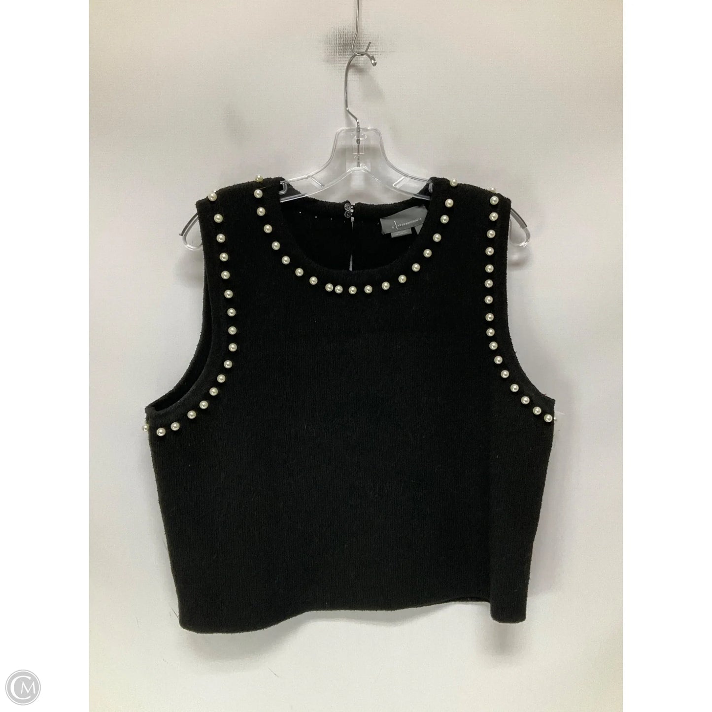 Sweater Short Sleeve By Anthropologie In Black, Size: Xl
