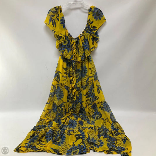 Dress Designer By Misa In Blue & Yellow, Size: M