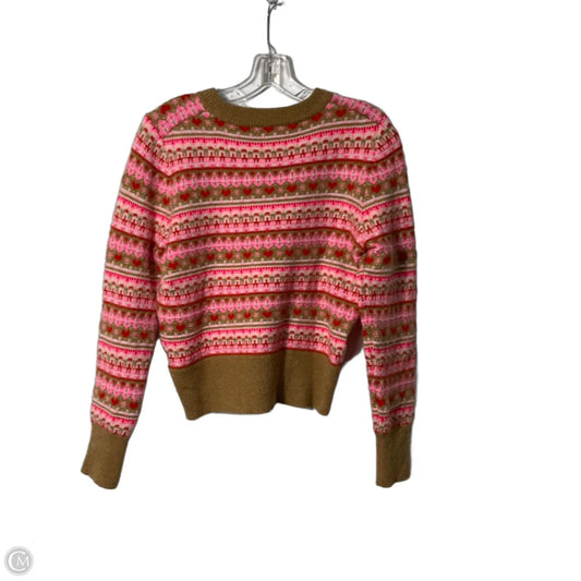 Sweater By J. Crew In Pink & Tan, Size: S