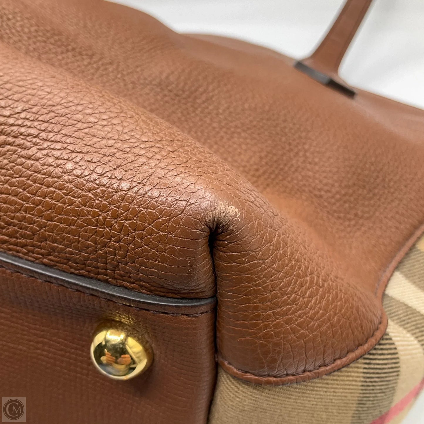 Tote Luxury Designer By Burberry, Size: Medium