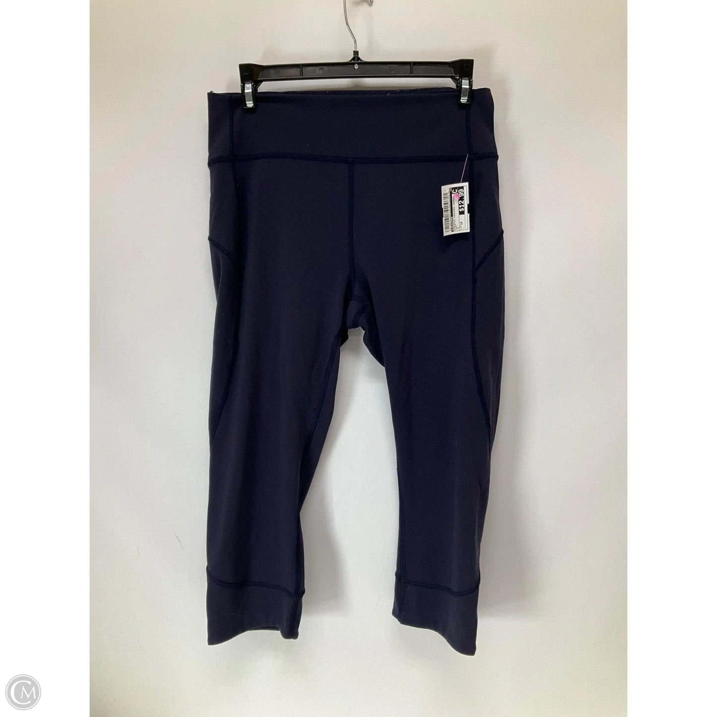 Athletic Leggings Capris By Lululemon In Navy, Size: 10
