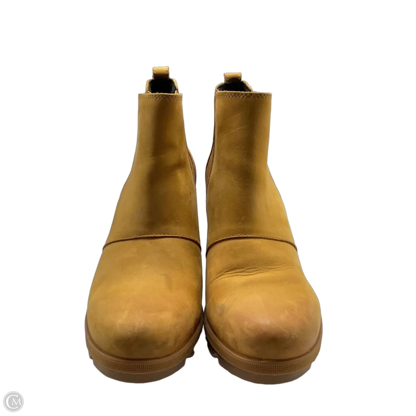 Boots Ankle Heels By Sorel In Tan, Size: 9.5