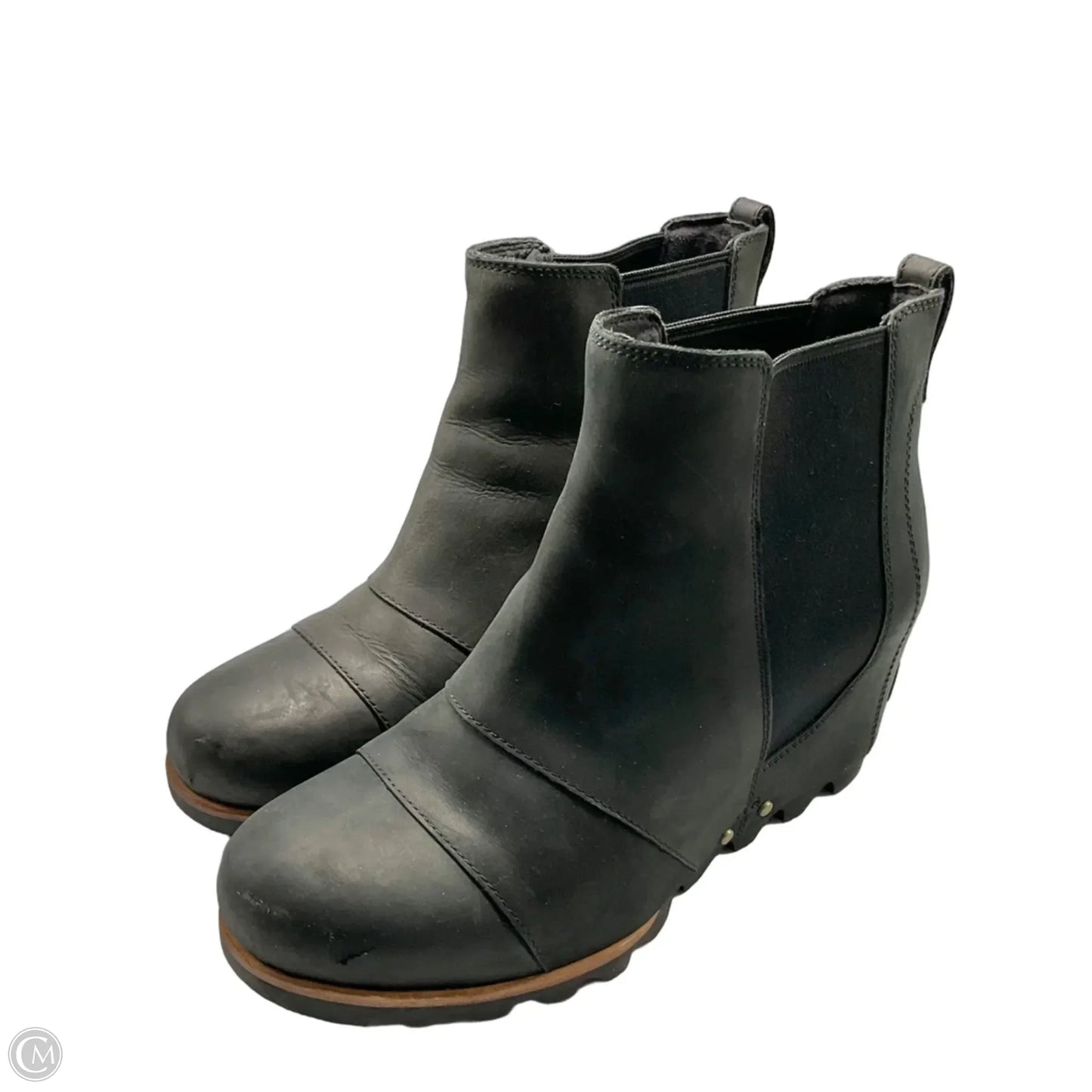 Boots Ankle Heels By Sorel In Black, Size: 9.5