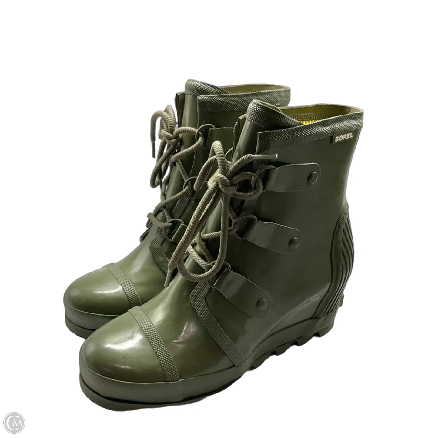 Boots Rain By Sorel In Green, Size: 10