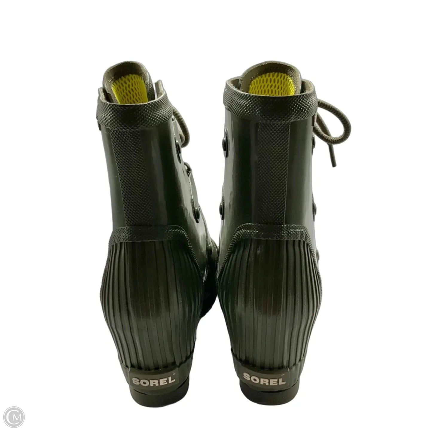 Boots Rain By Sorel In Green, Size: 10