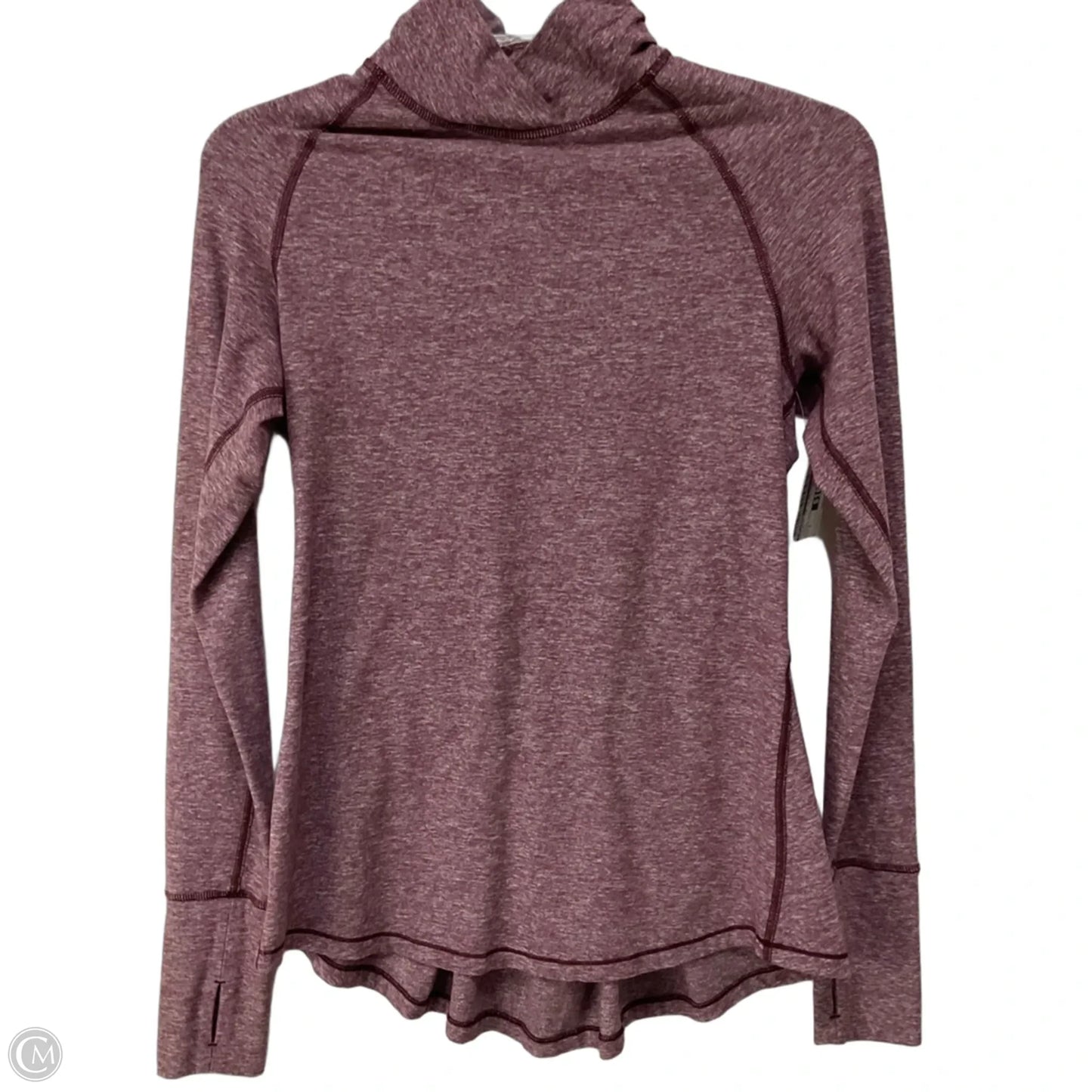 Athletic Top Long Sleeve Collar By Lululemon In Purple, Size: 4