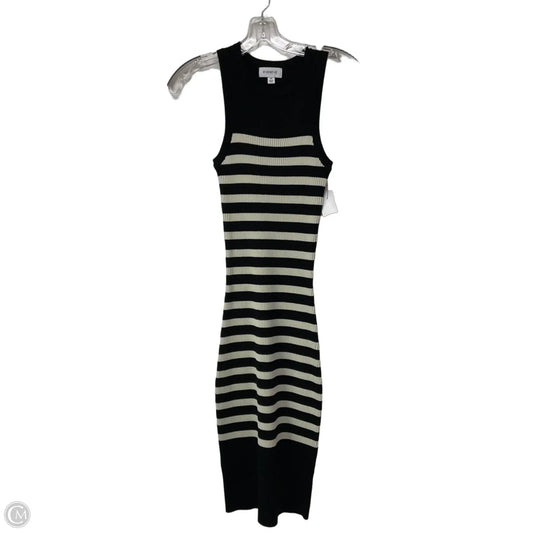 Dress Casual Midi By Evereve In Striped Pattern, Size: Xs
