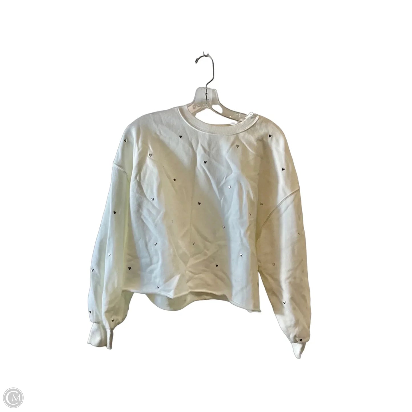 Sweatshirt Crewneck By Evereve In White, Size: Xs