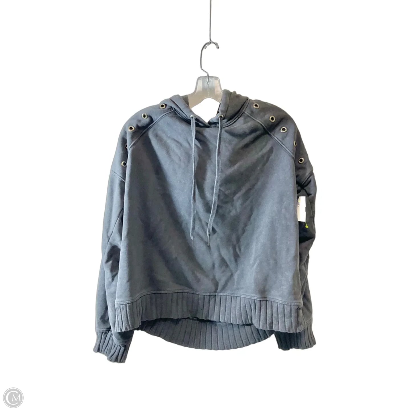 Sweatshirt Hoodie By Evereve In Grey, Size: L