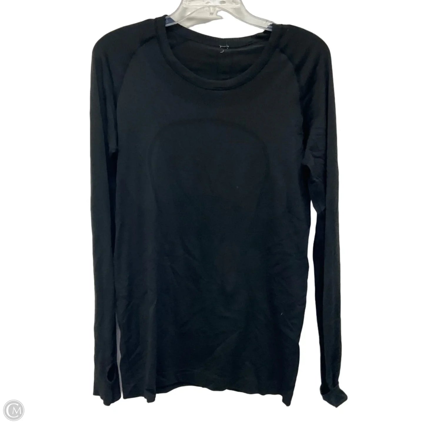Athletic Top Long Sleeve Crewneck By Lululemon In Black, Size: 10