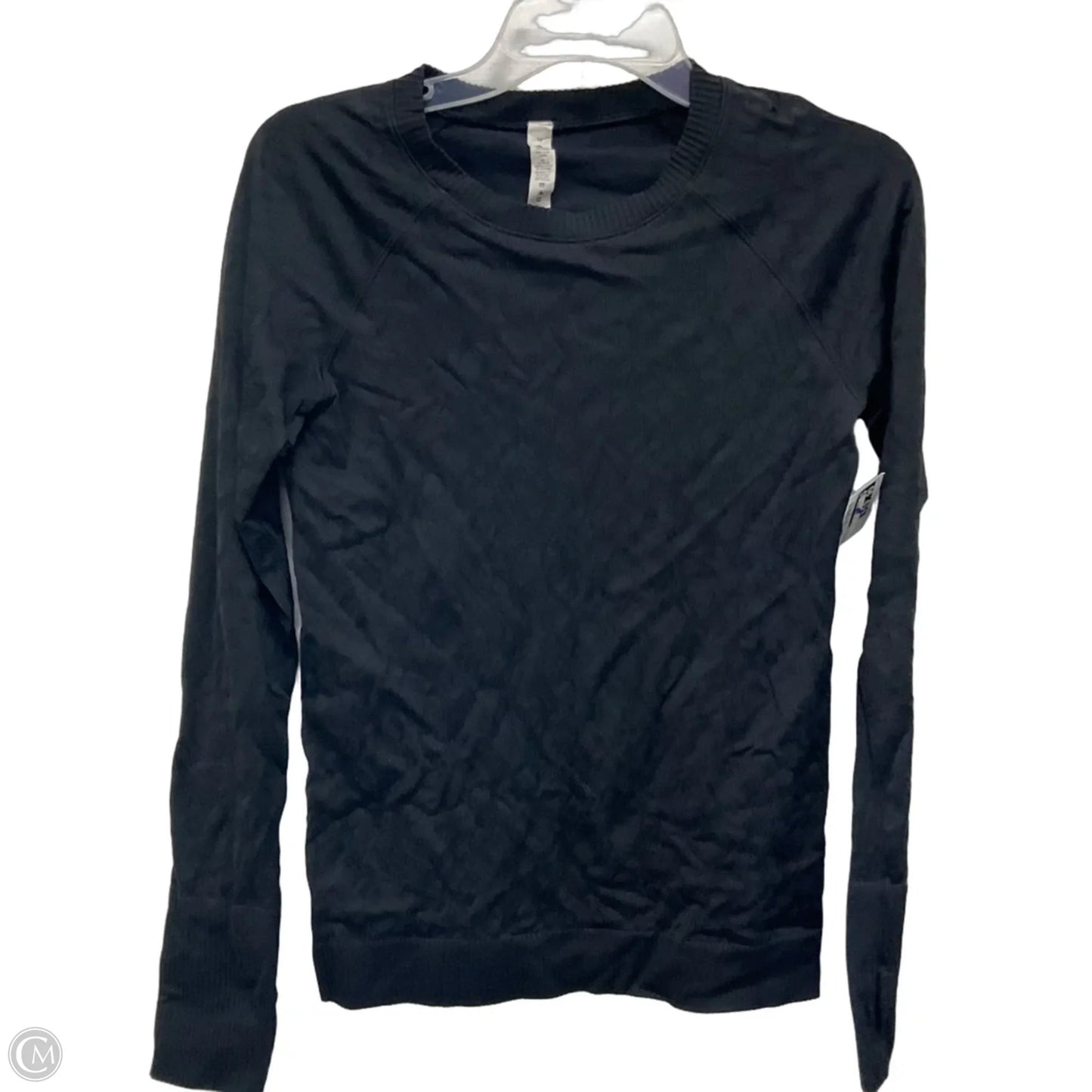 Athletic Top Long Sleeve Crewneck By Lululemon In Black, Size: 10