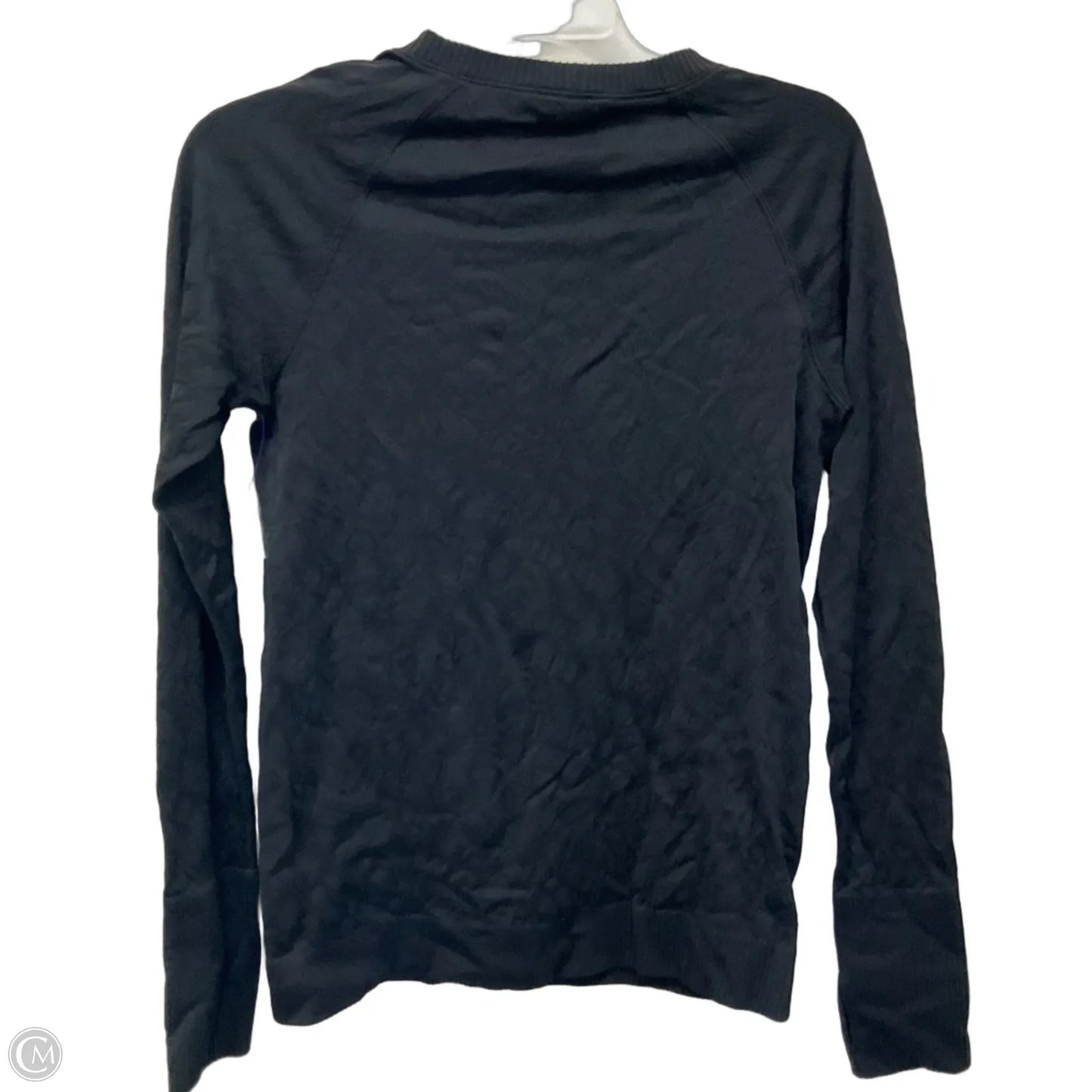 Athletic Top Long Sleeve Crewneck By Lululemon In Black, Size: 10