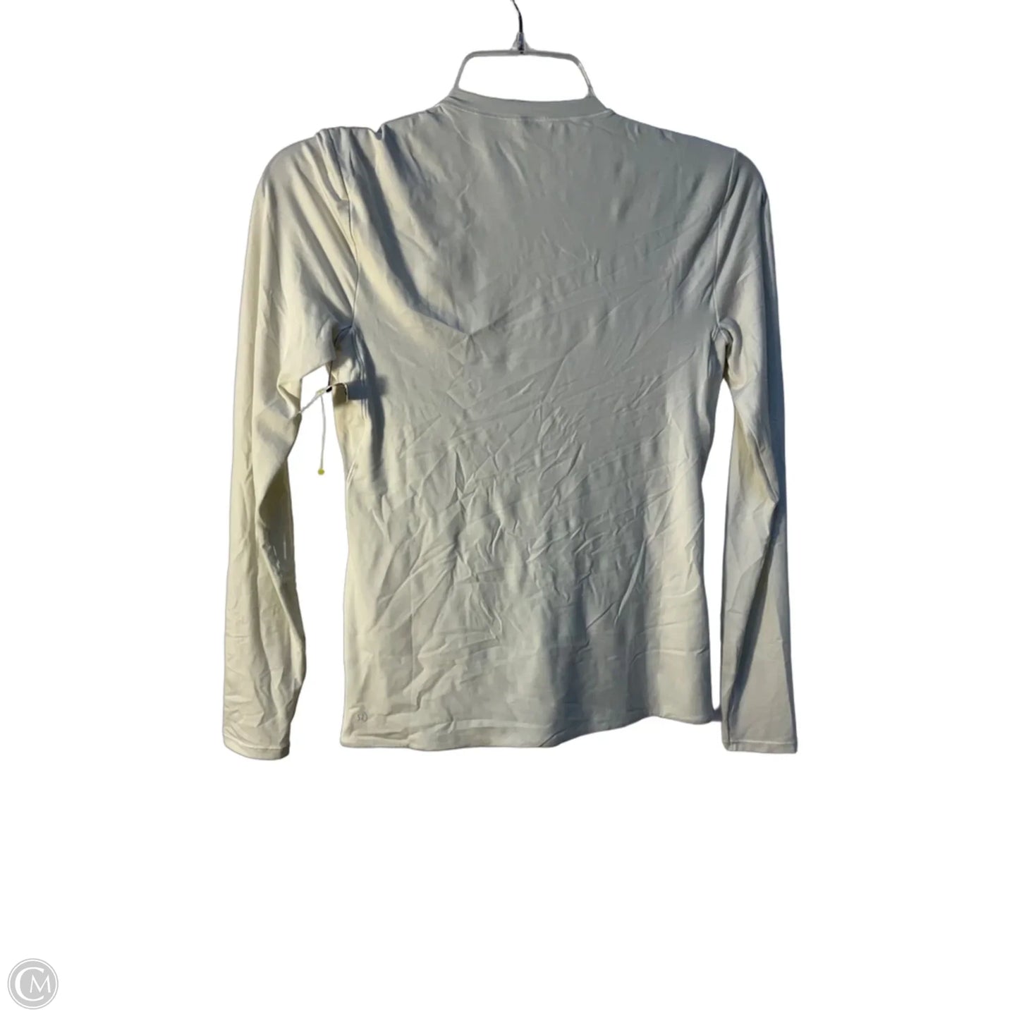 Athletic Top Long Sleeve Crewneck By Lululemon In Cream, Size: M