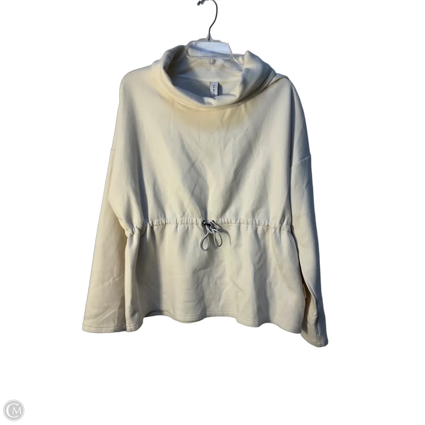 Athletic Sweatshirt Collar By Varley In Cream, Size: L