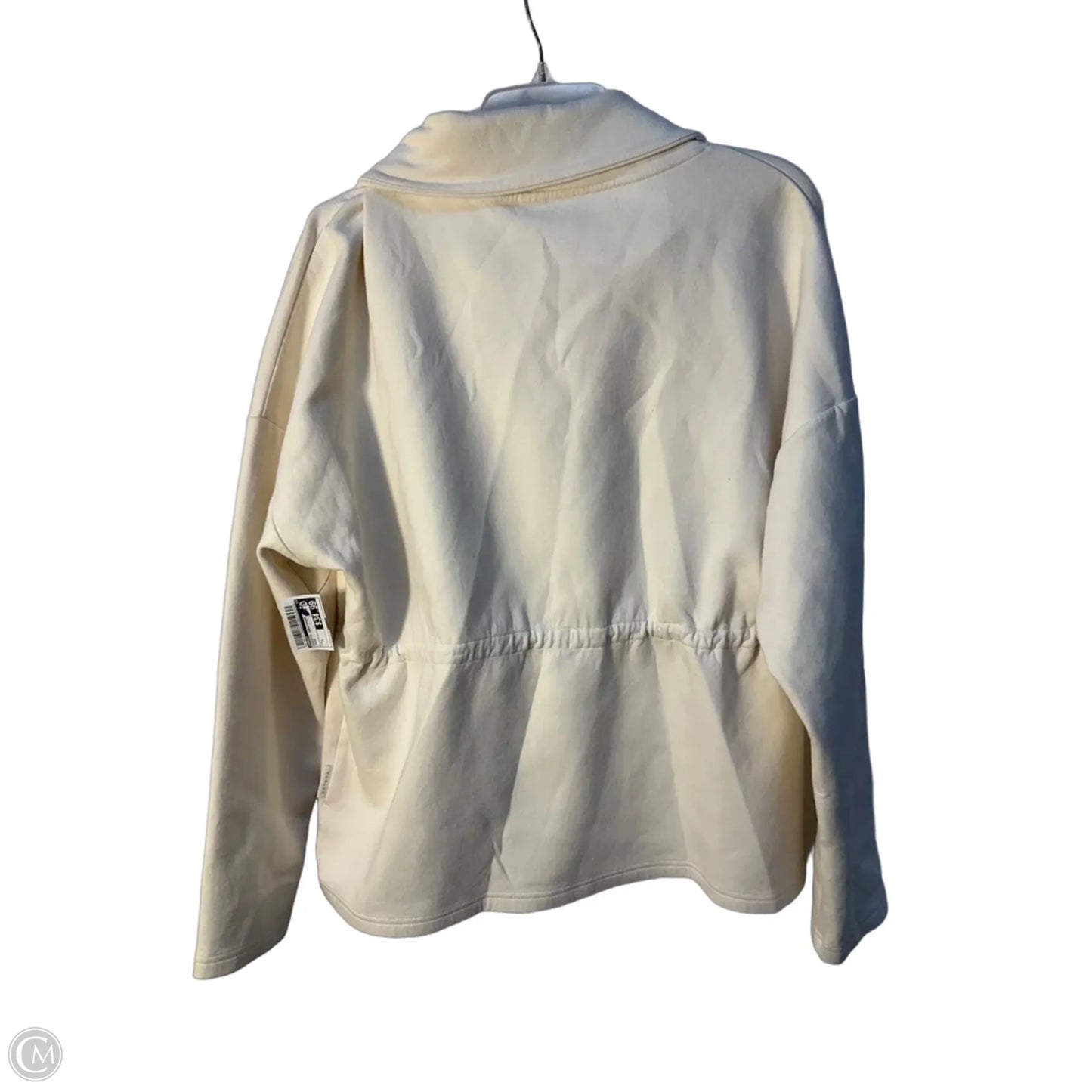 Athletic Sweatshirt Collar By Varley In Cream, Size: L