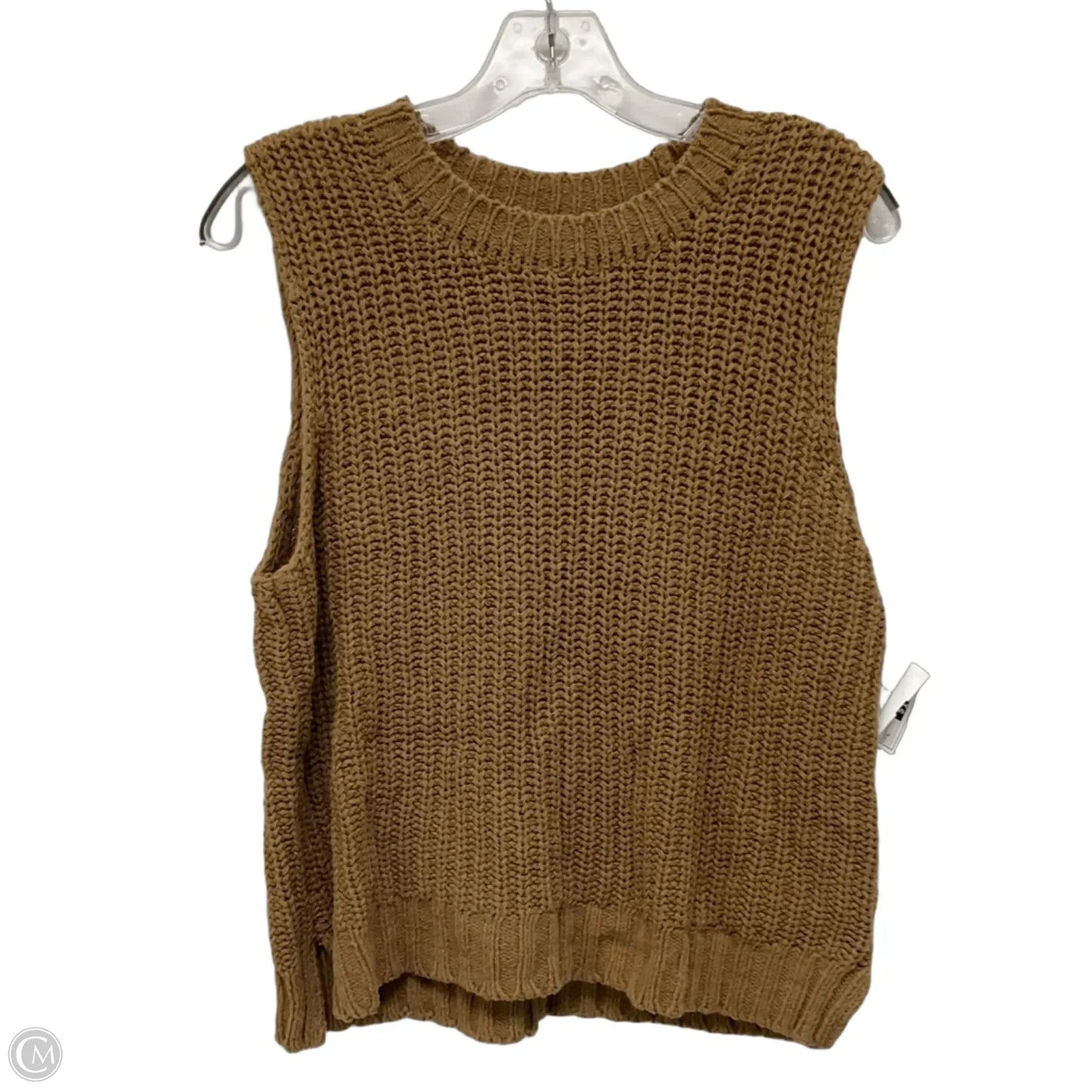 Top Sleeveless By Abercrombie And Fitch In Tan, Size: L