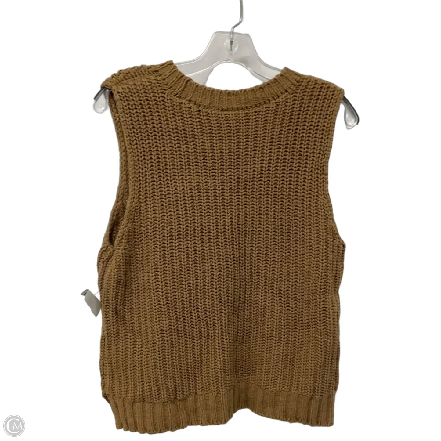 Top Sleeveless By Abercrombie And Fitch In Tan, Size: L