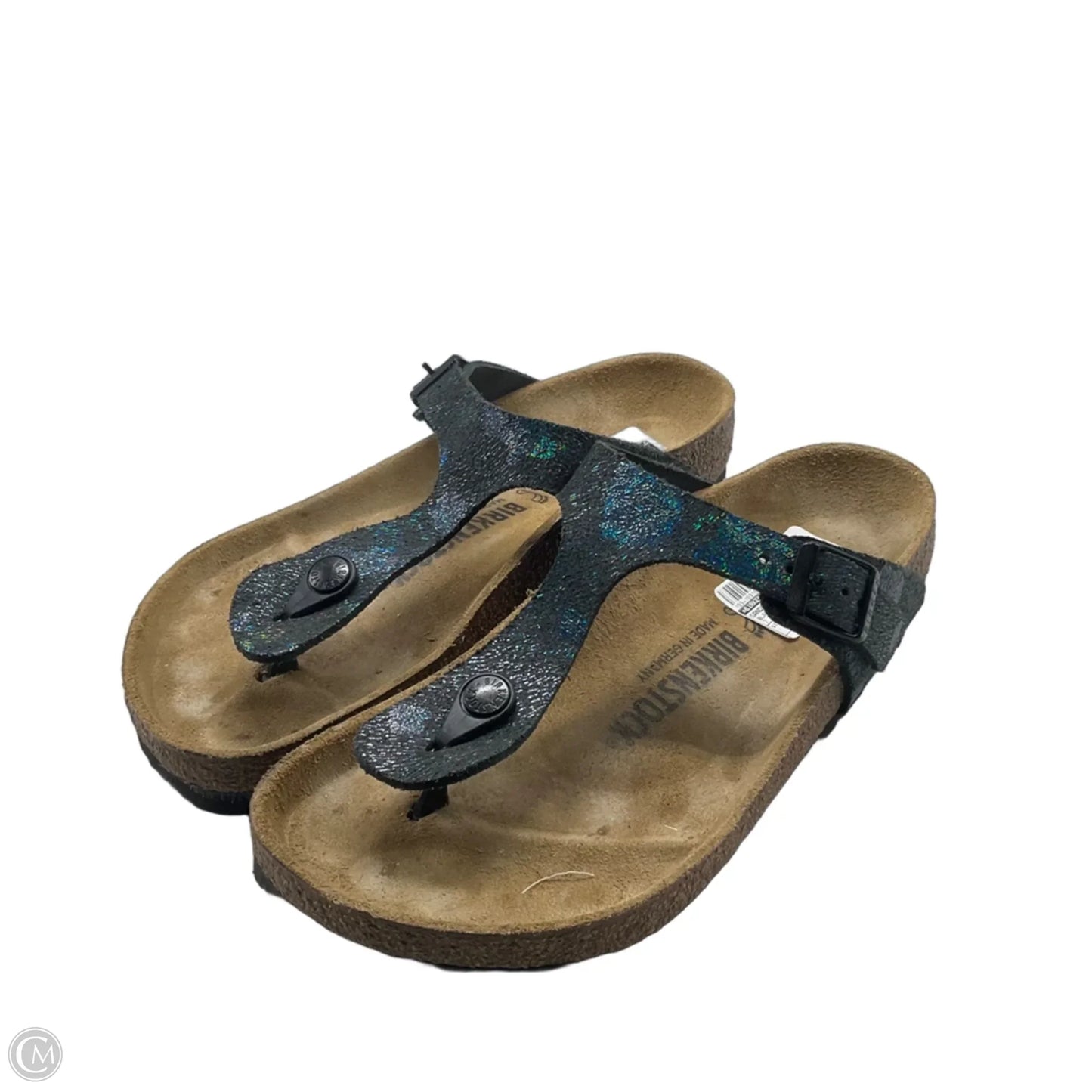 Sandals Flats By Birkenstock In Black, Size: 7.5