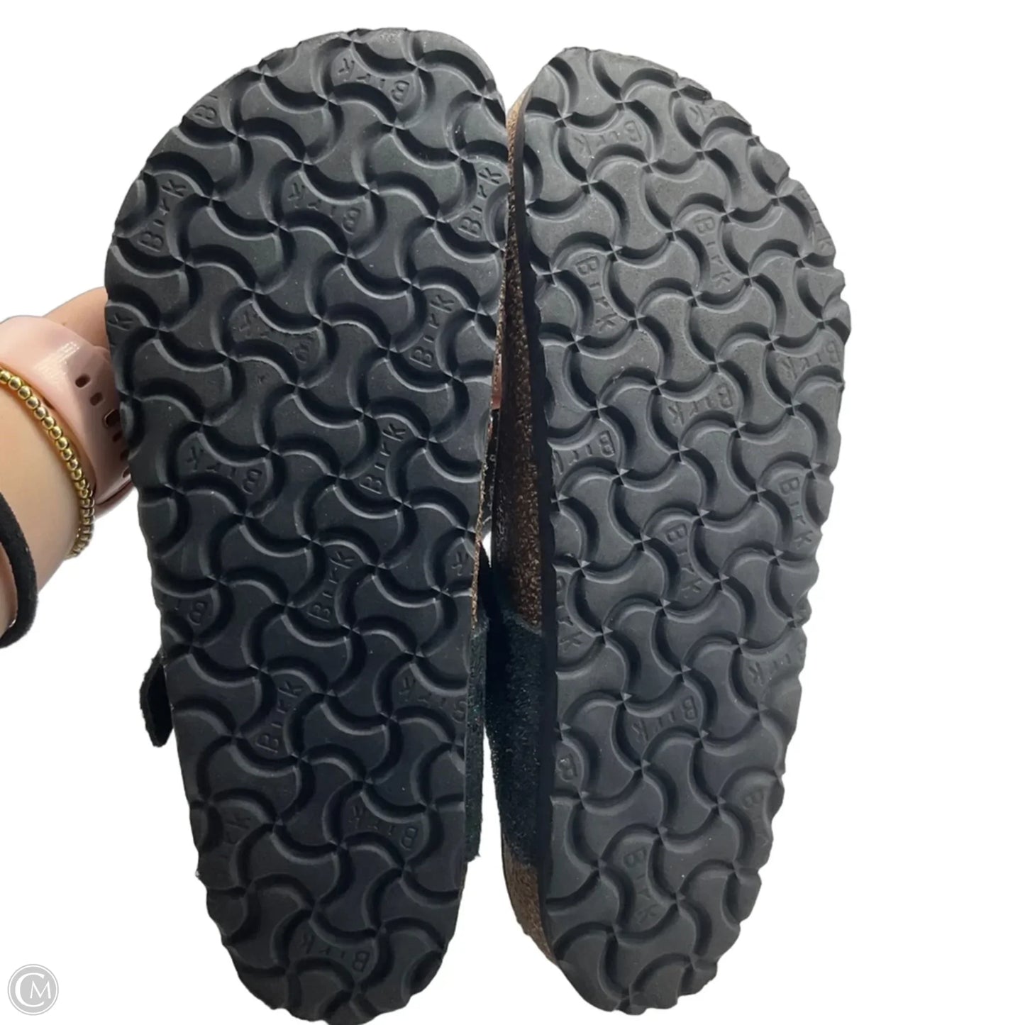 Sandals Flats By Birkenstock In Black, Size: 7.5