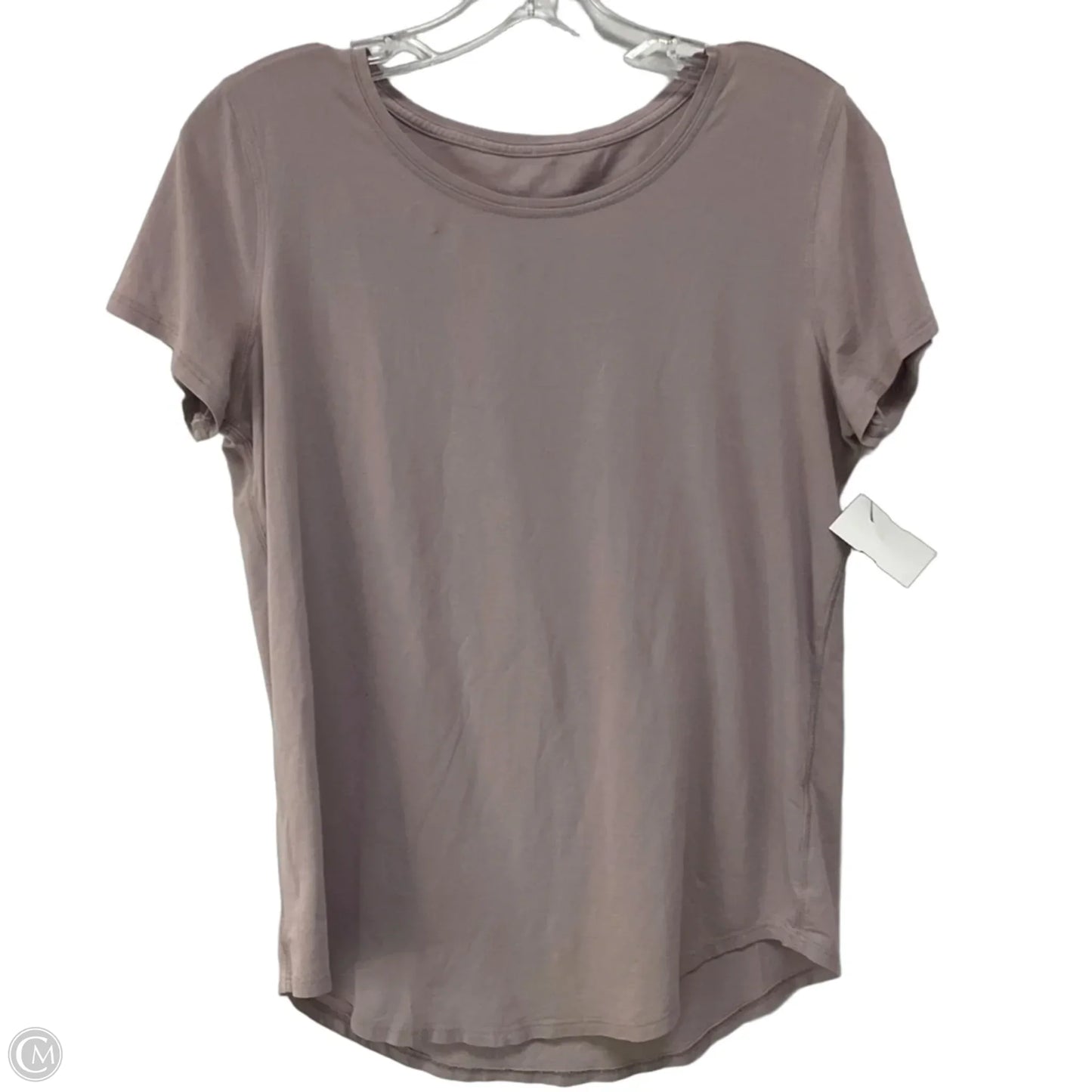 Athletic Top Short Sleeve By Lululemon In Purple, Size: 8