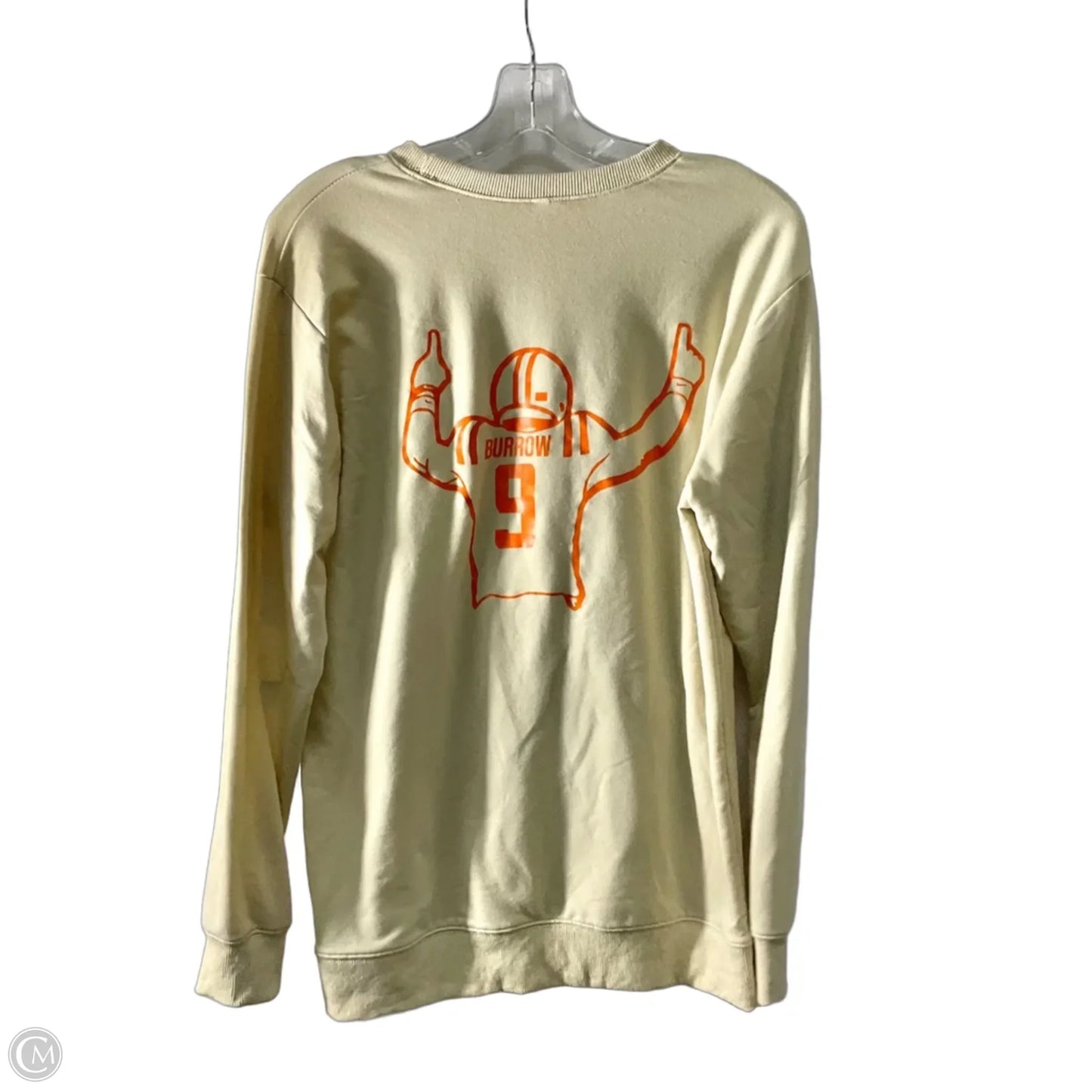 Athletic Top Long Sleeve Crewneck By Cmf In Cream, Size: M