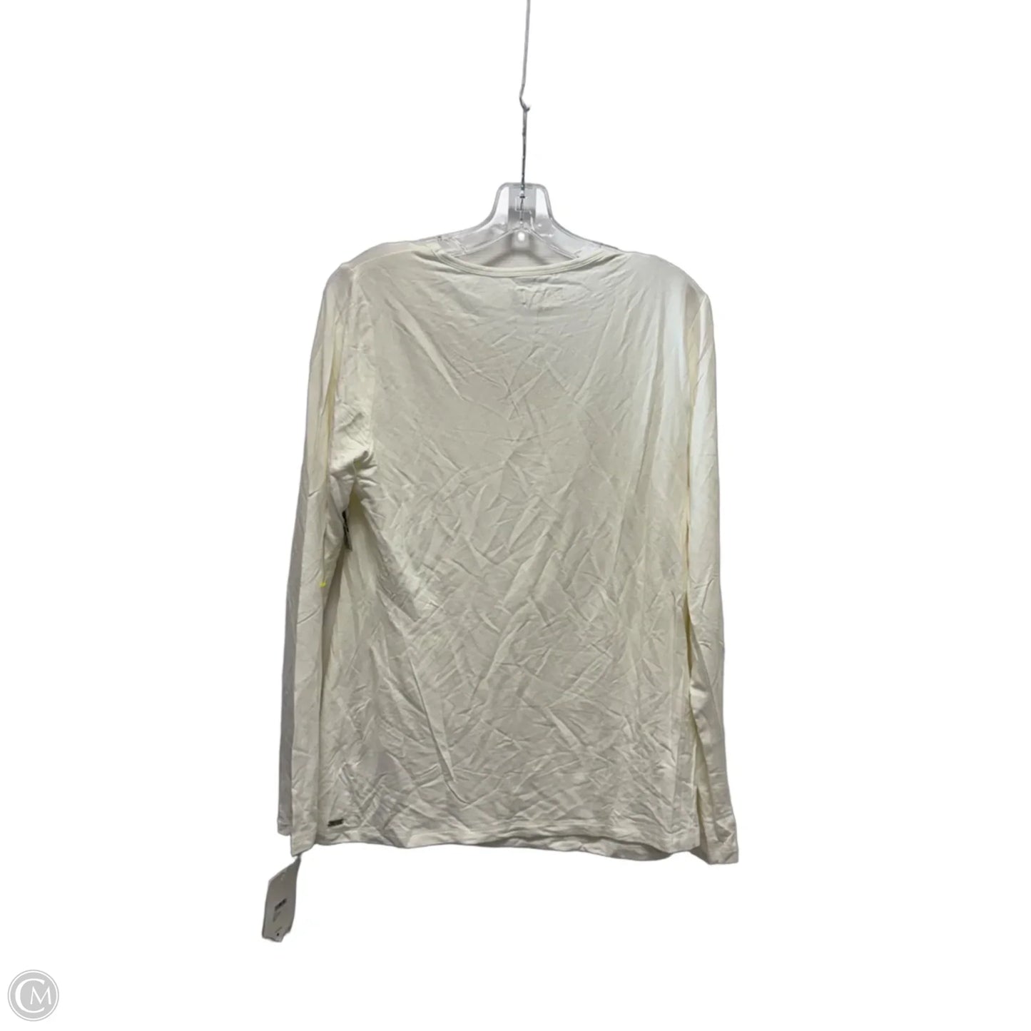 Top Long Sleeve Designer By Ugg In Cream, Size: L