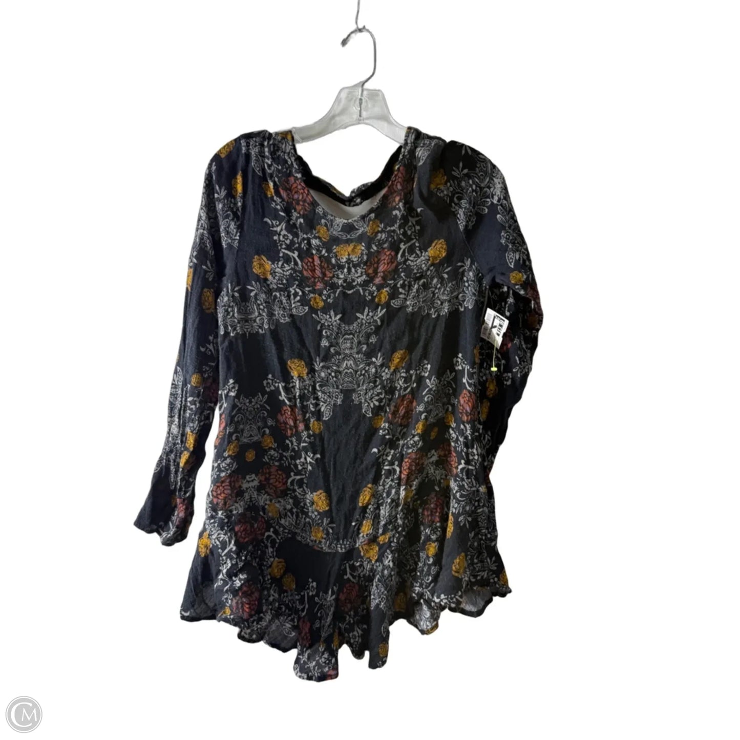 Top Long Sleeve By Free People In Black, Size: M