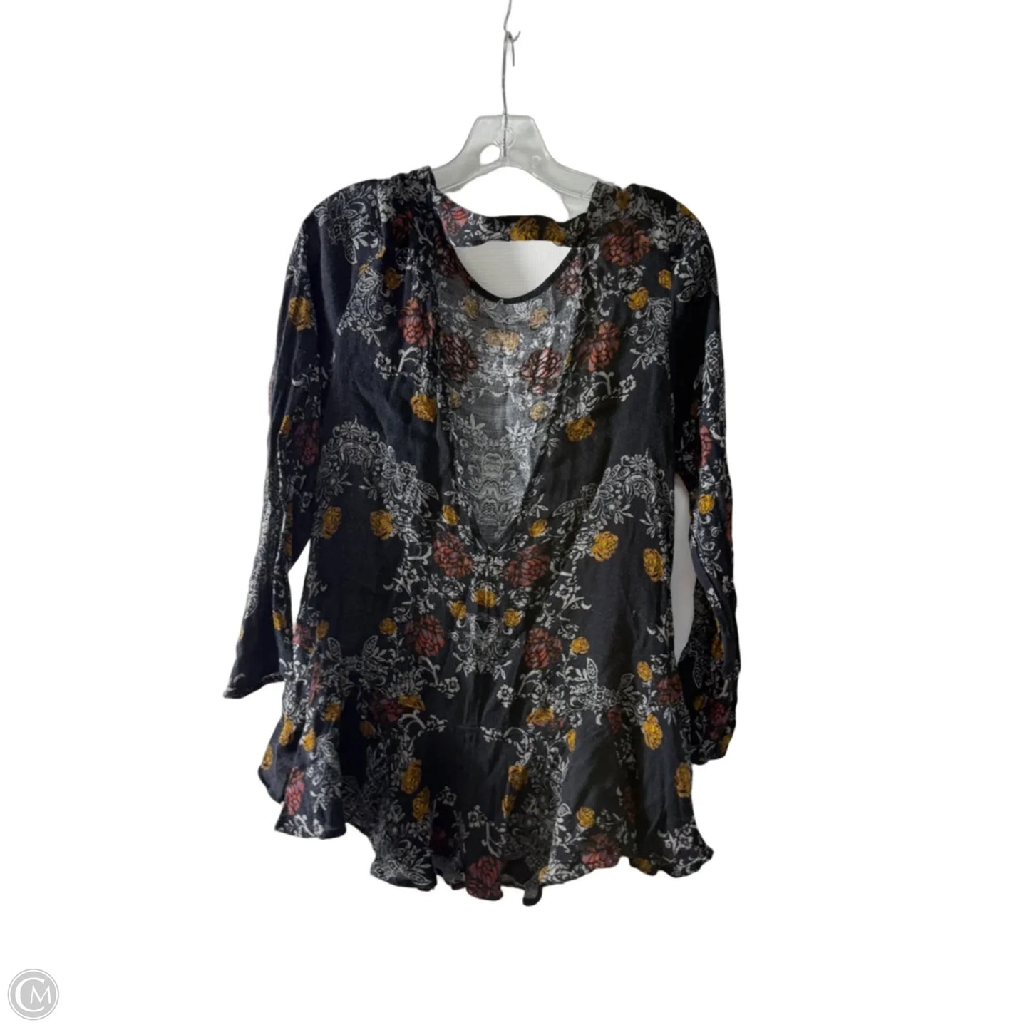 Top Long Sleeve By Free People In Black, Size: M