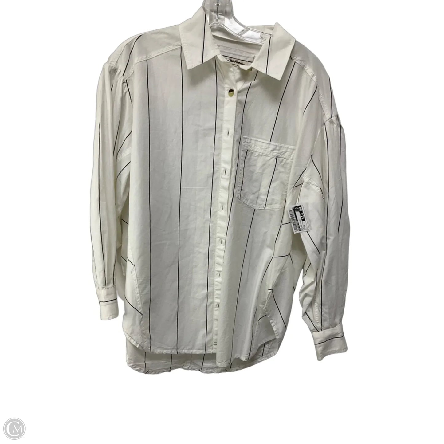 Top Long Sleeve By We The Free In Striped Pattern, Size: Xs