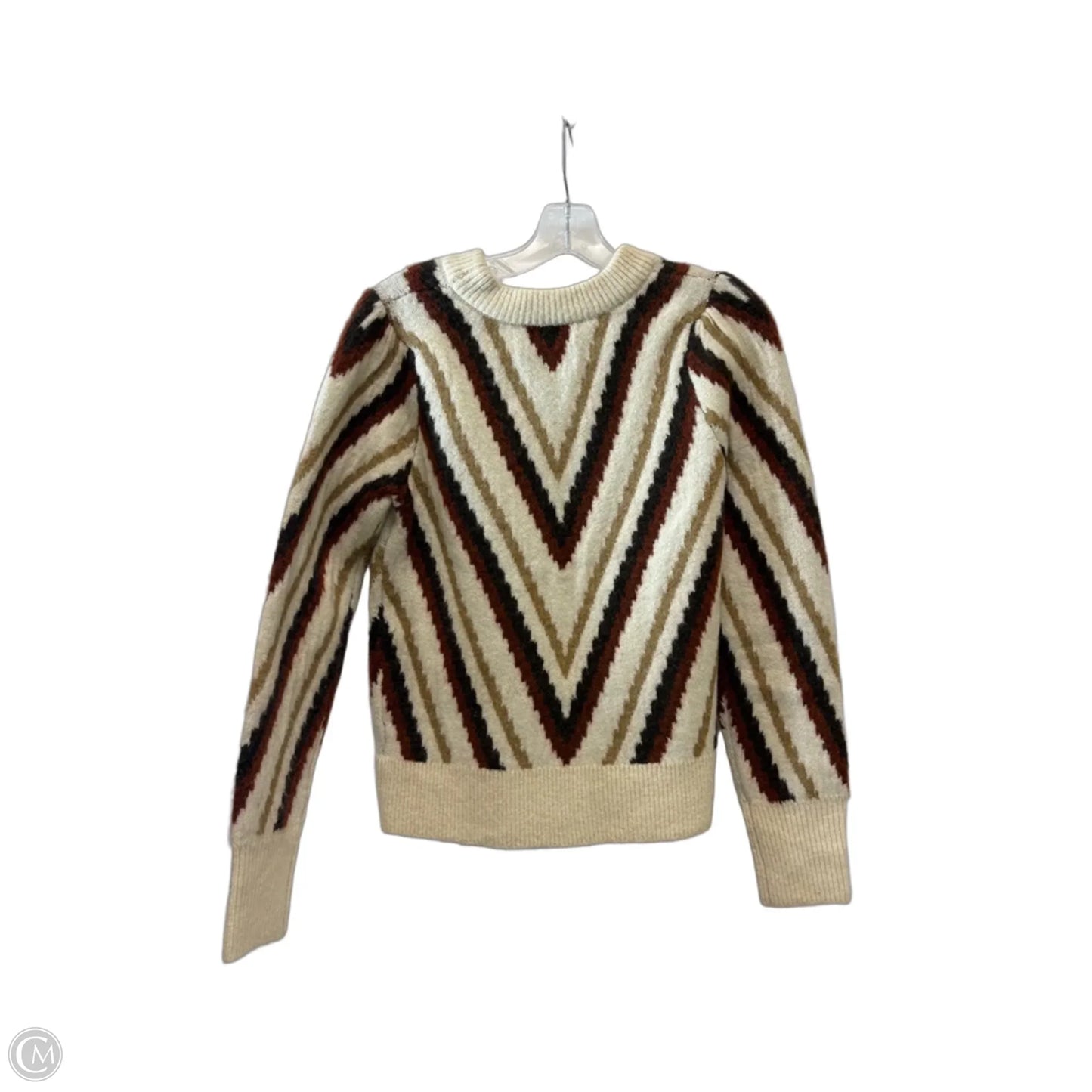 Sweater By Evereve In Cream & Tan, Size: Xs