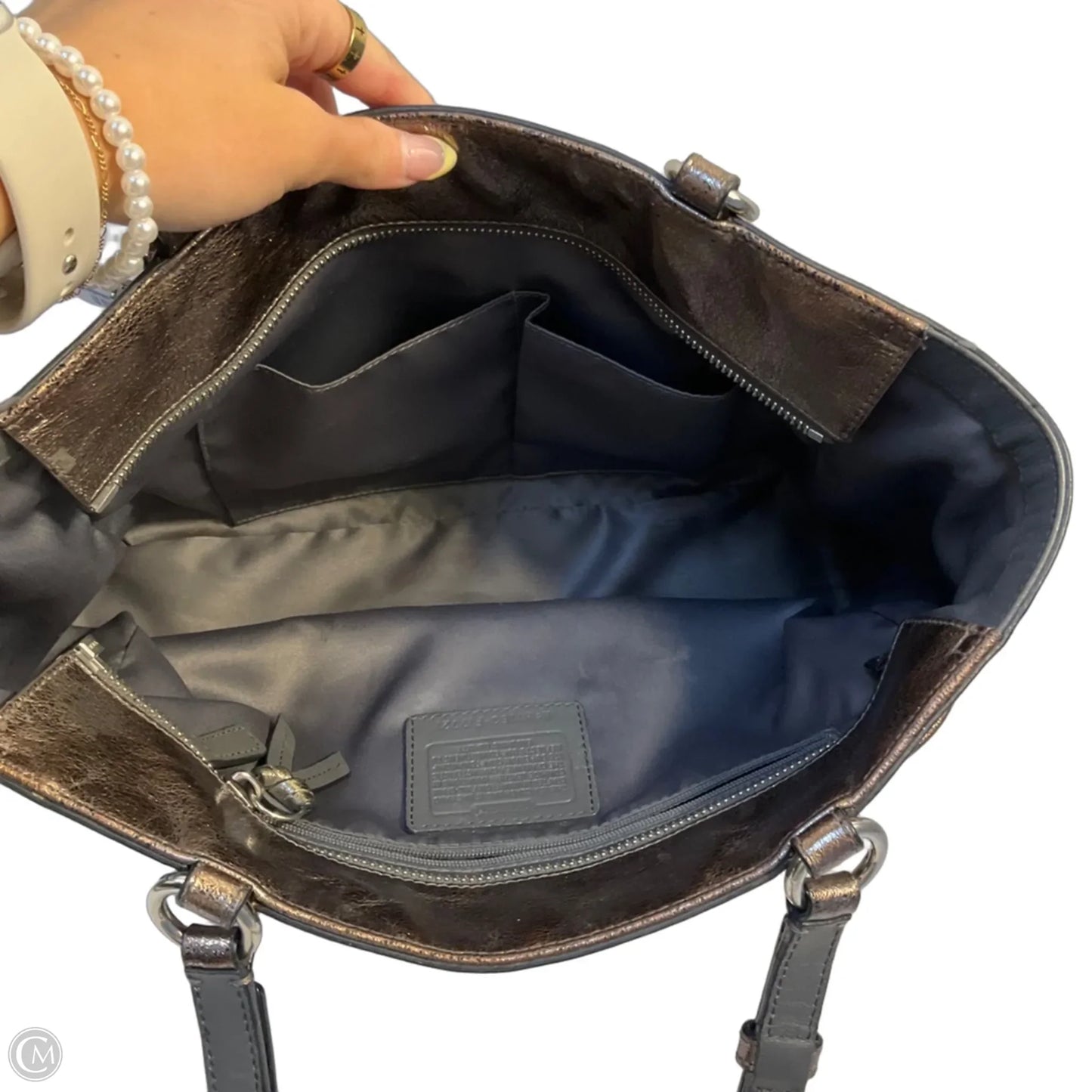 Handbag Designer By Coach, Size: Medium
