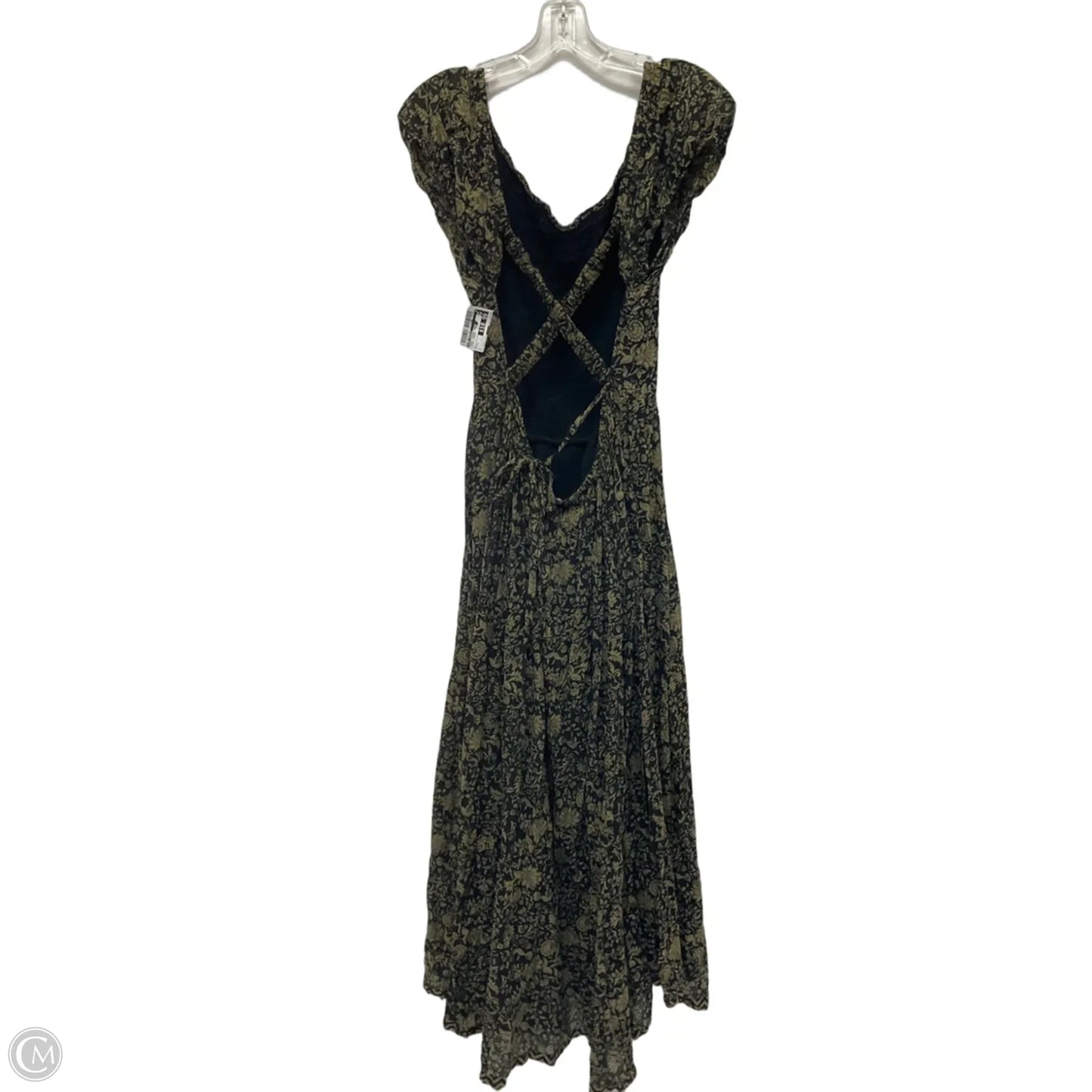 Dress Casual Maxi By Free People In Black & Brown, Size: L
