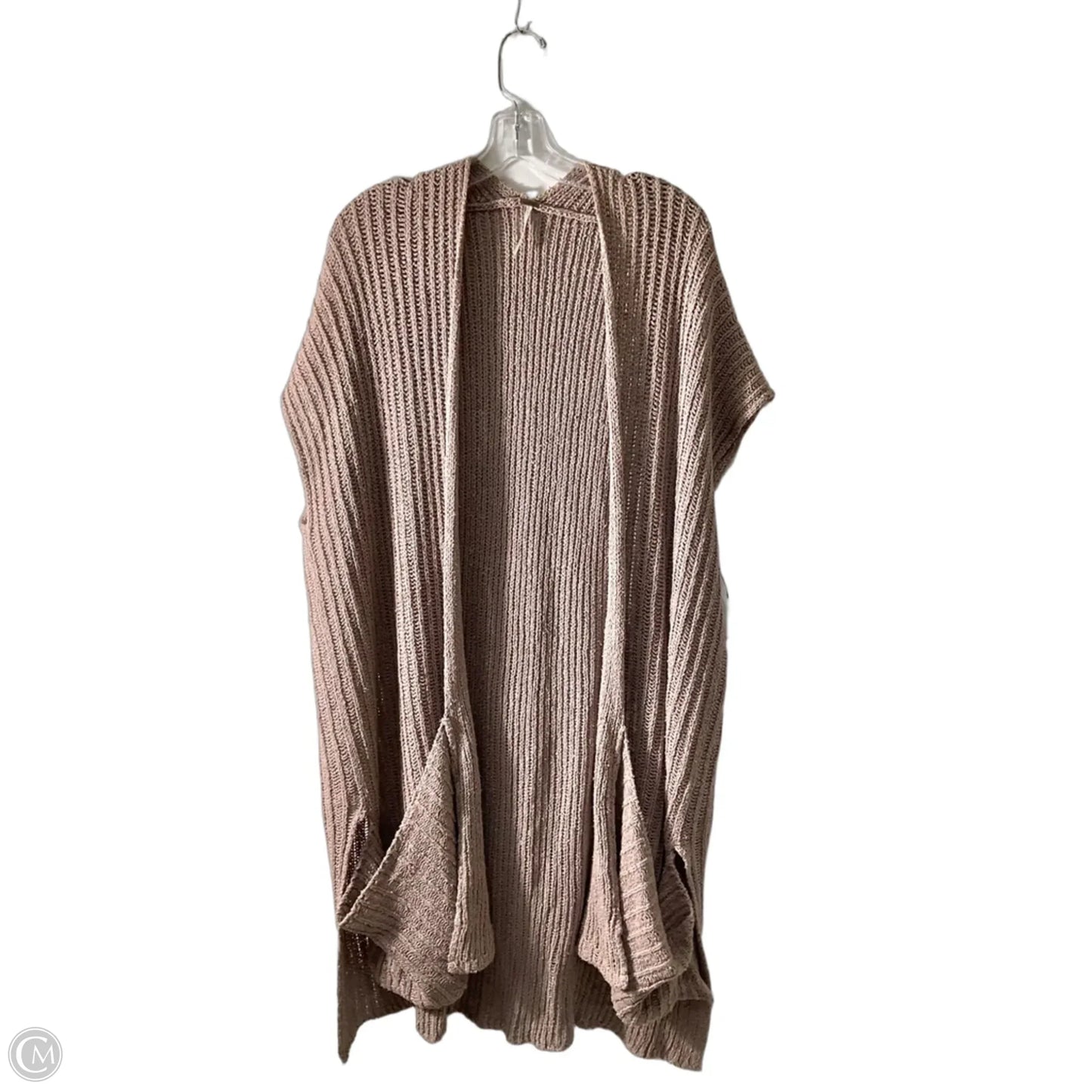 Sweater Cardigan By Free People In Taupe, Size: L