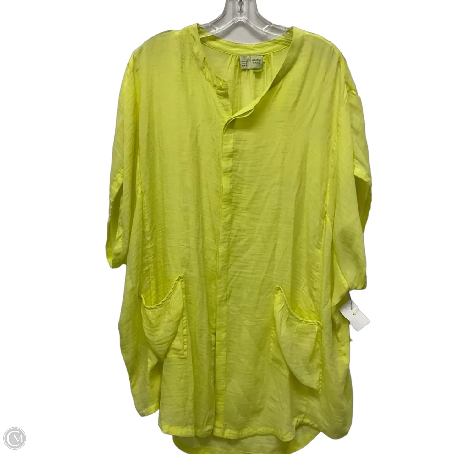 Tunic Short Sleeve By Saturday/sunday In Yellow, Size: M