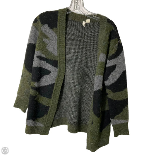 Sweater Cardigan By Moth In Camouflage Print, Size: Xsp