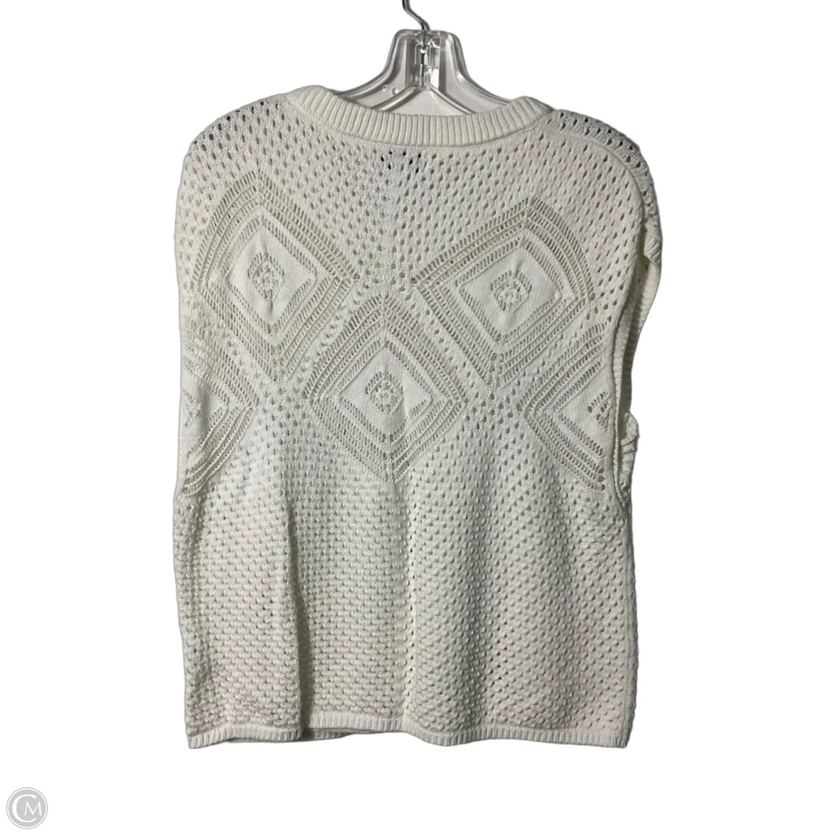 Top Short Sleeve By Evereve In White, Size: M
