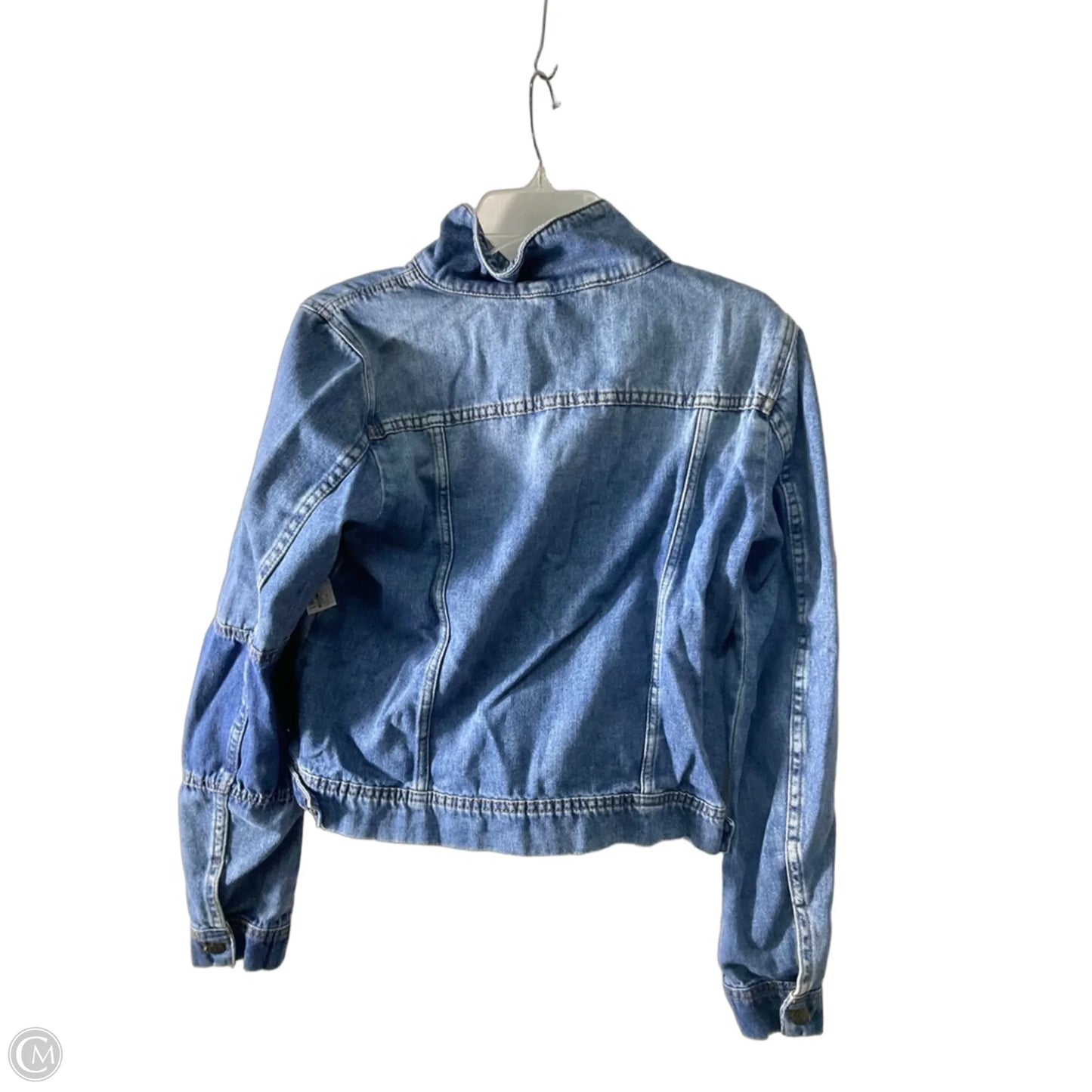 Jacket Denim By Free People In Blue Denim, Size: M