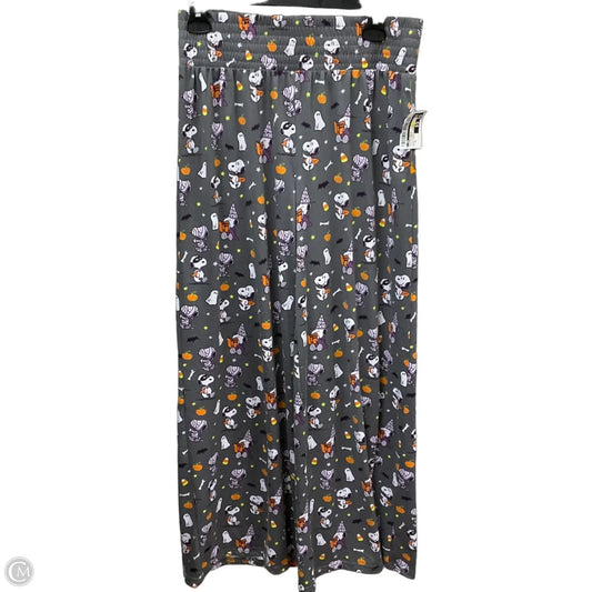 Pajama Pants By Cme In Grey & Orange, Size: M