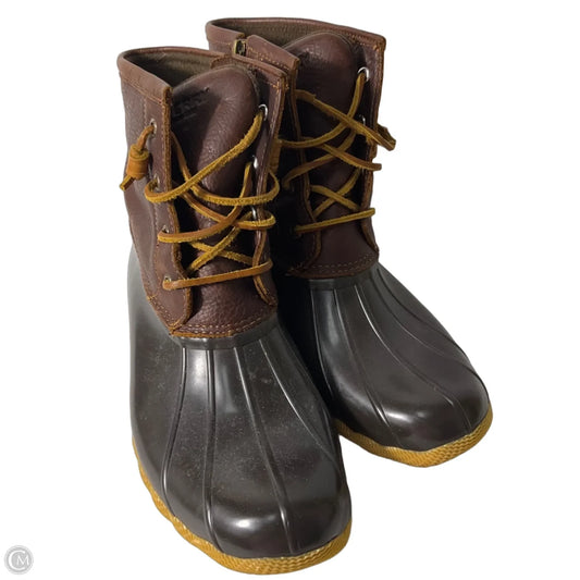 Boots Ankle Flats By Sperry In Brown, Size: 8