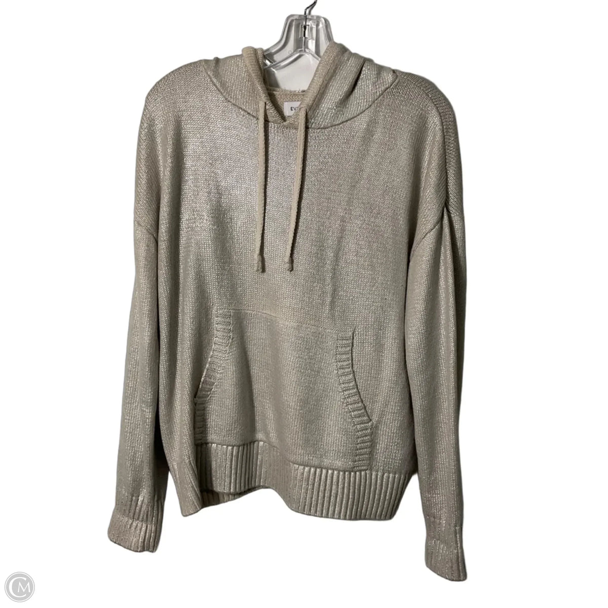 Sweater By Evereve In Silver & Tan, Size: S