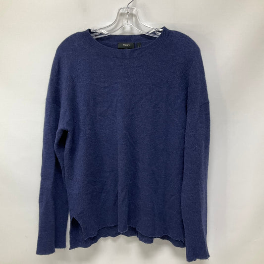 Top Long Sleeve By Theory In Blue, Size: M