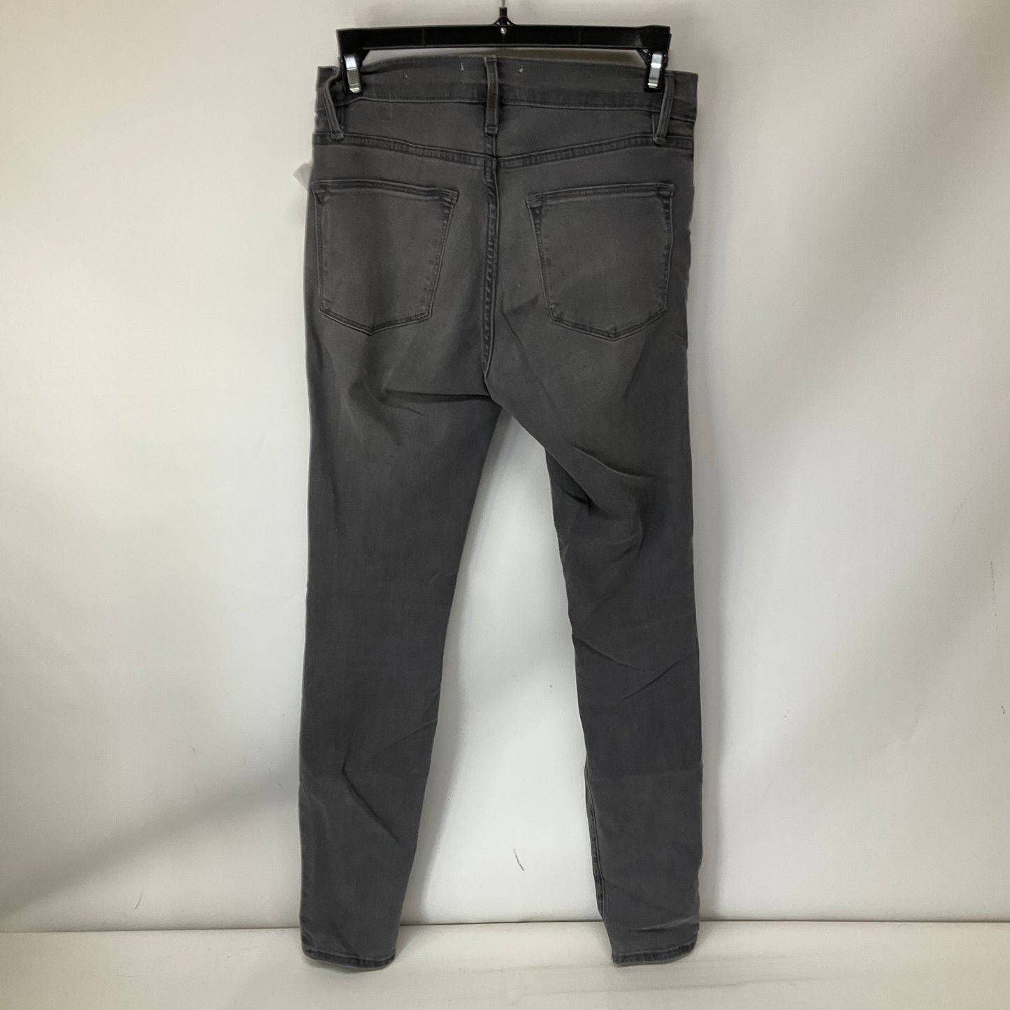 Jeans Skinny By Frame In Black Denim, Size: 0