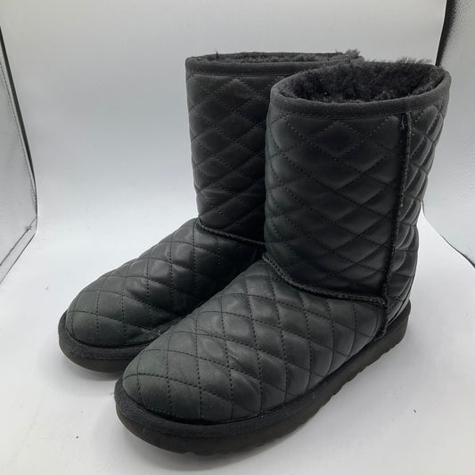 Black Boots Leather Ugg, Size 7