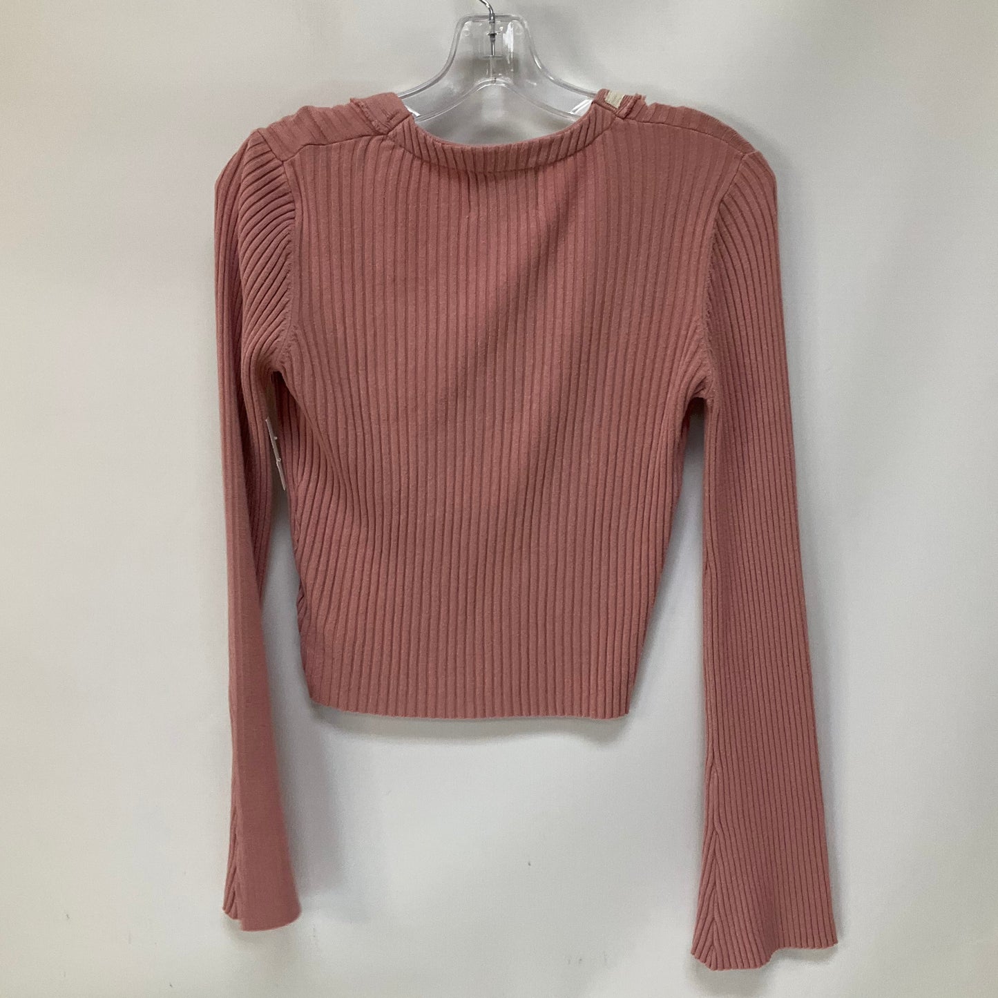 Pink Top Long Sleeve Bdg, Size M