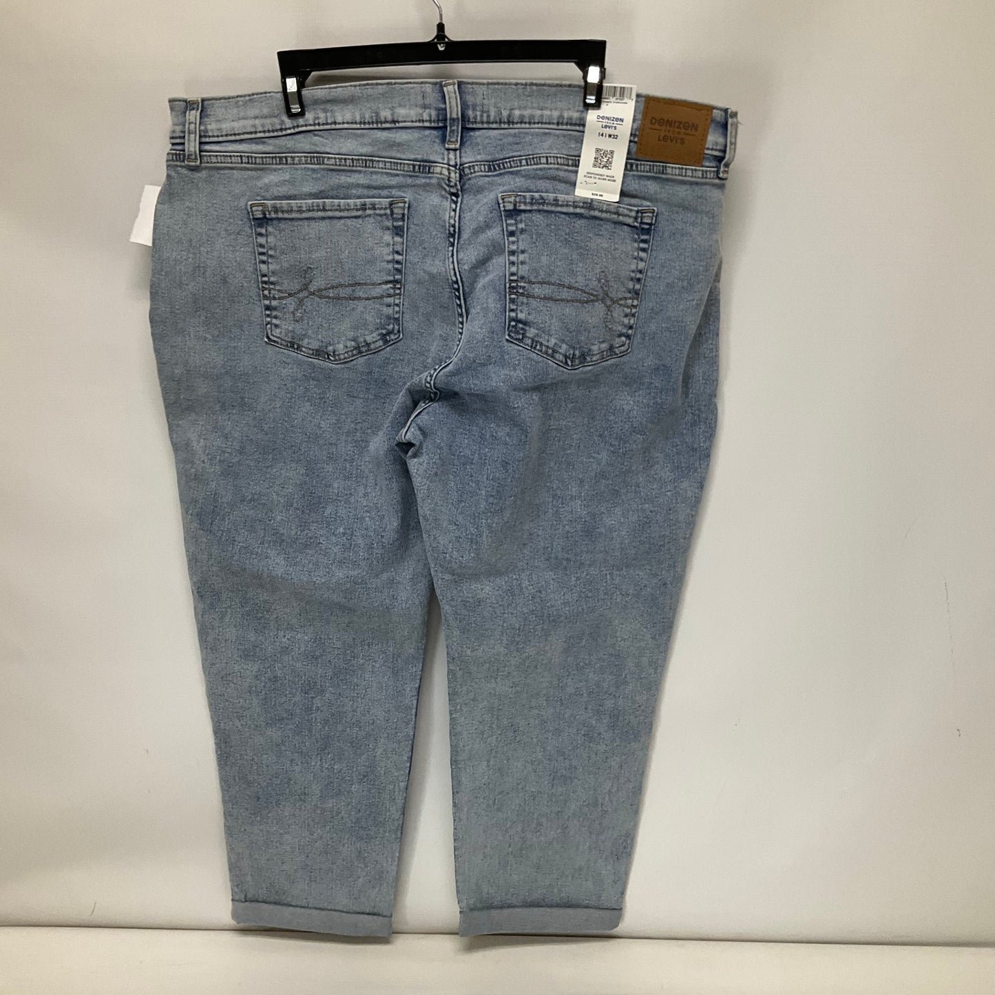 Blue Denim Jeans Straight Denizen By Levis, Size 14