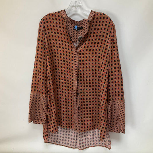 Multi-colored Top Long Sleeve Lafayette 148, Size L