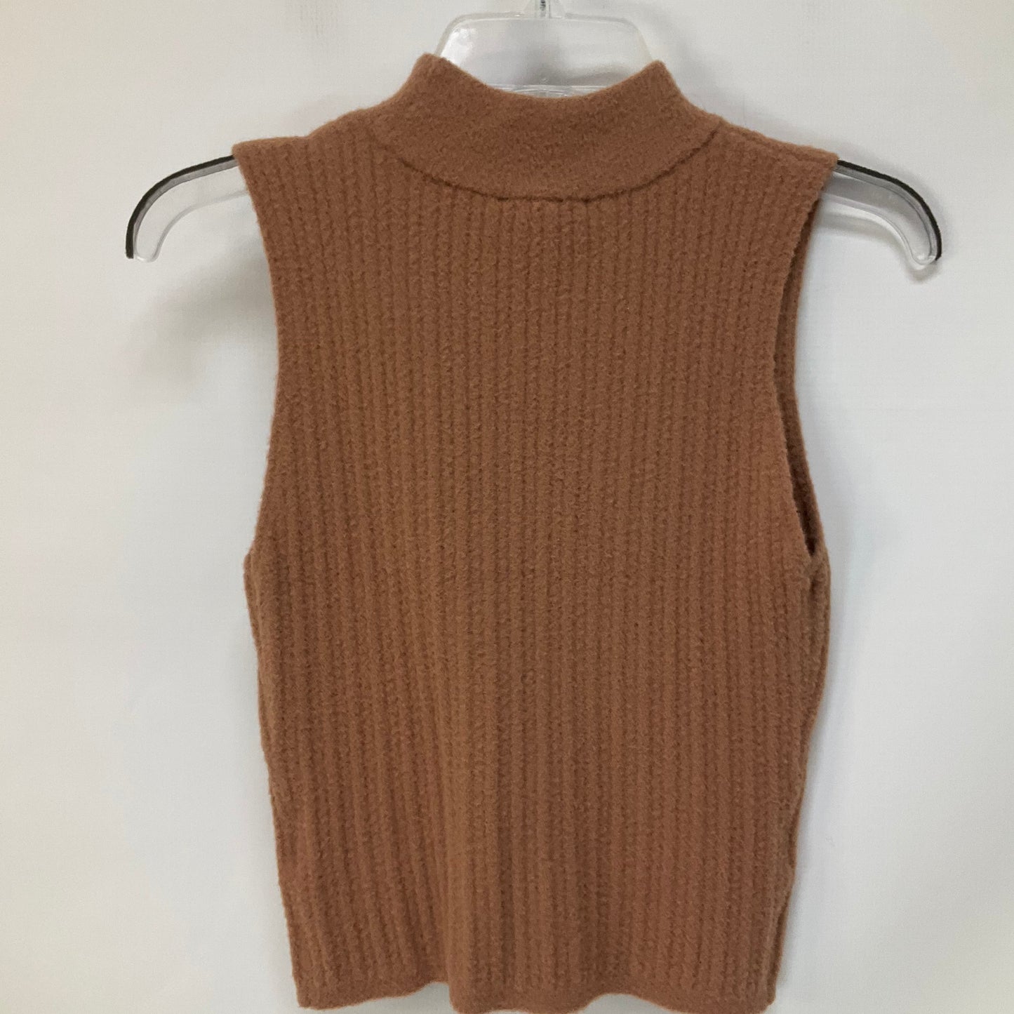 Tan Sweater Short Sleeve Express, Size S