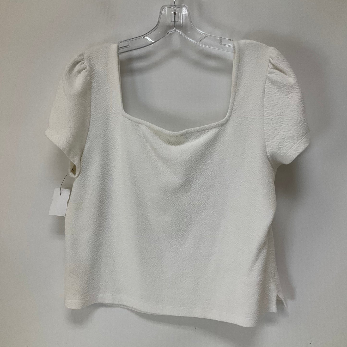 White Top Short Sleeve Maeve, Size Xl