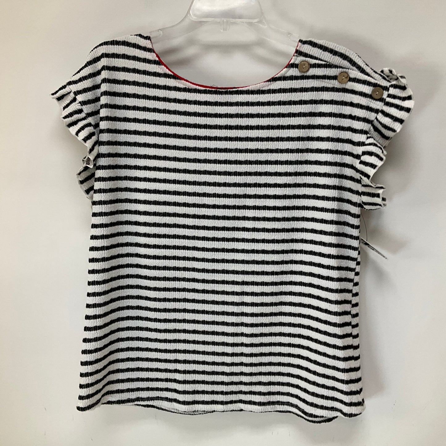 Striped Pattern Top Short Sleeve W5, Size L