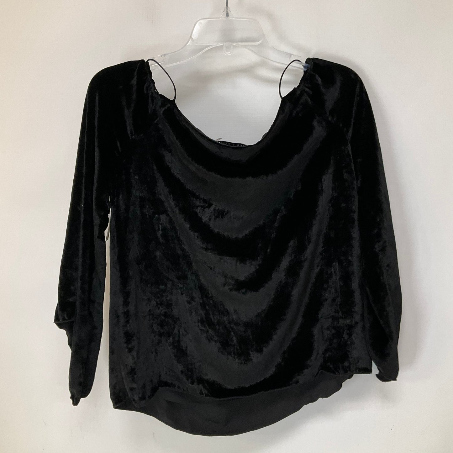 Black Top Long Sleeve Alice + Olivia, Size S